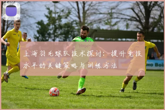 上海羽毛球队技术探讨：提升竞技水平的关键策略与训练方法